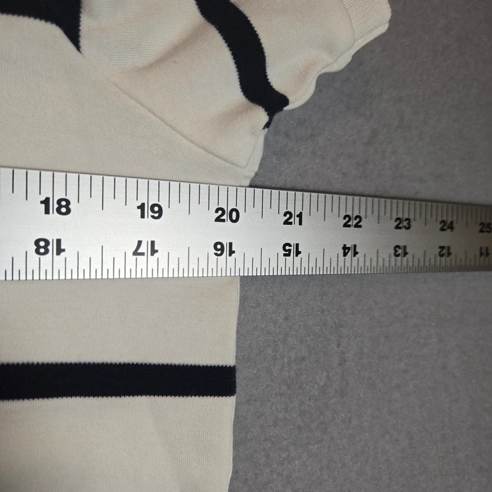 Polo‎ Ralph Lauren Shirt Mens Small Petite Striped Short Sleeve Polo White Blue